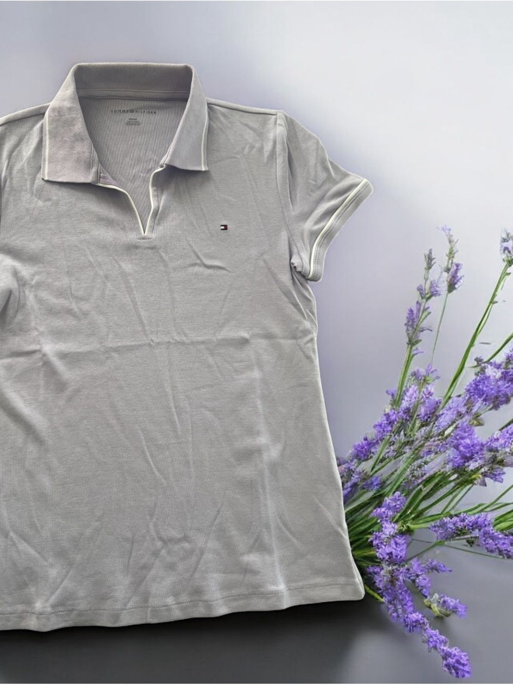 Tommy Hilfiger Women's M  light purple Polo Top